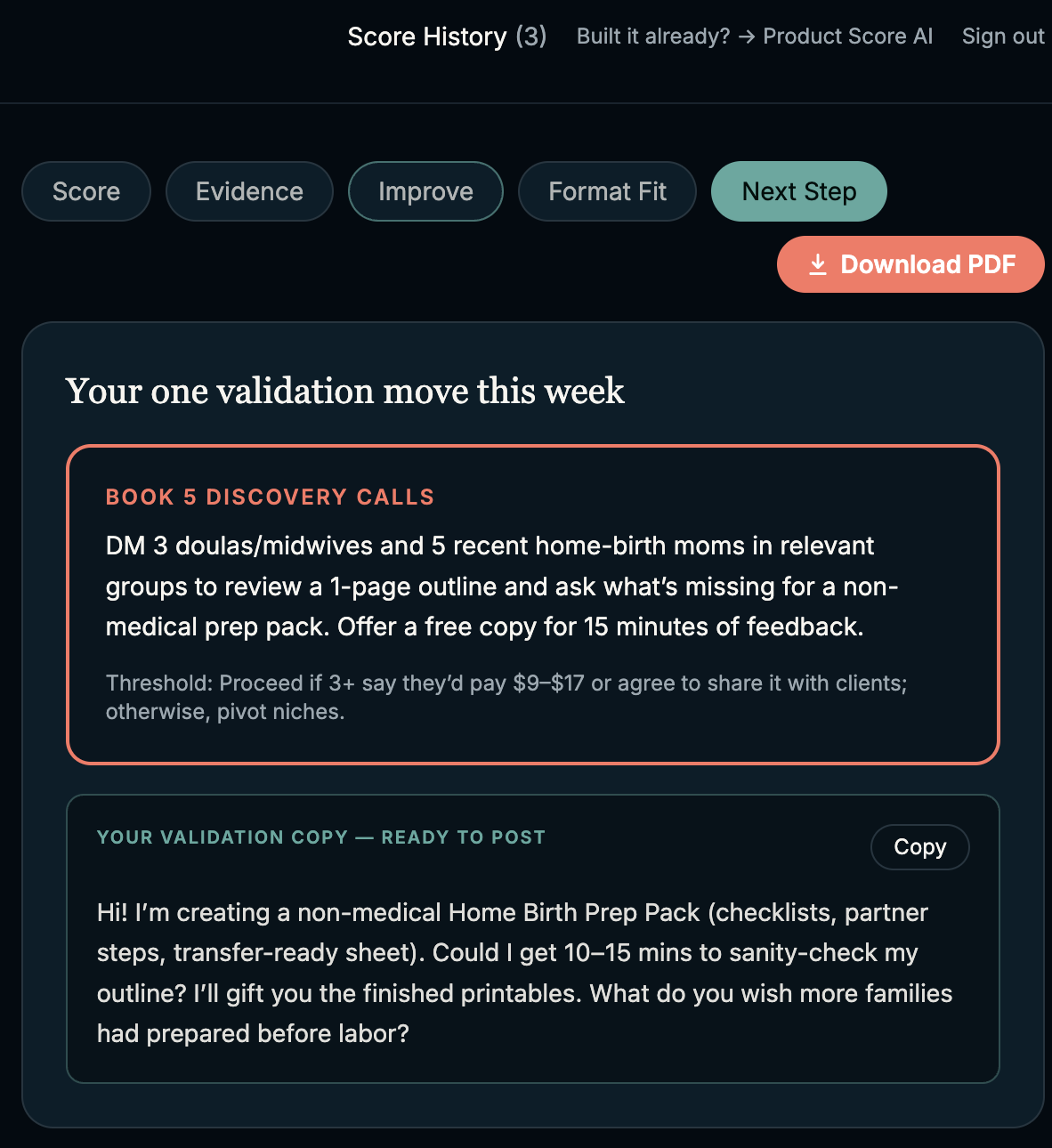 Validation Script — Ready-to-post copy.